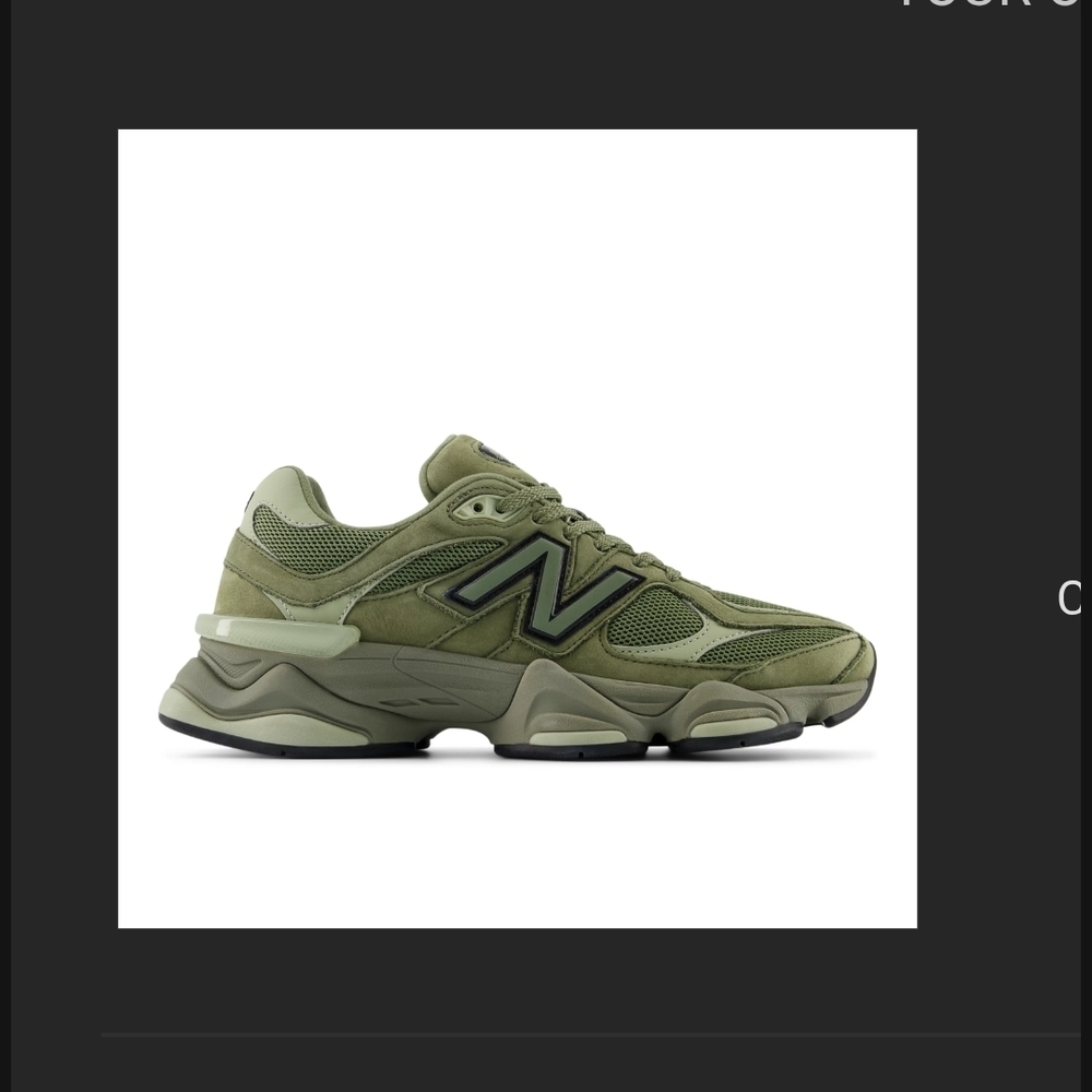 New Balance 9060 Green Sneakers